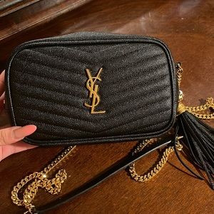 Saint laurent lou mini YSL grain de Poudre Camera bag crossbody bag